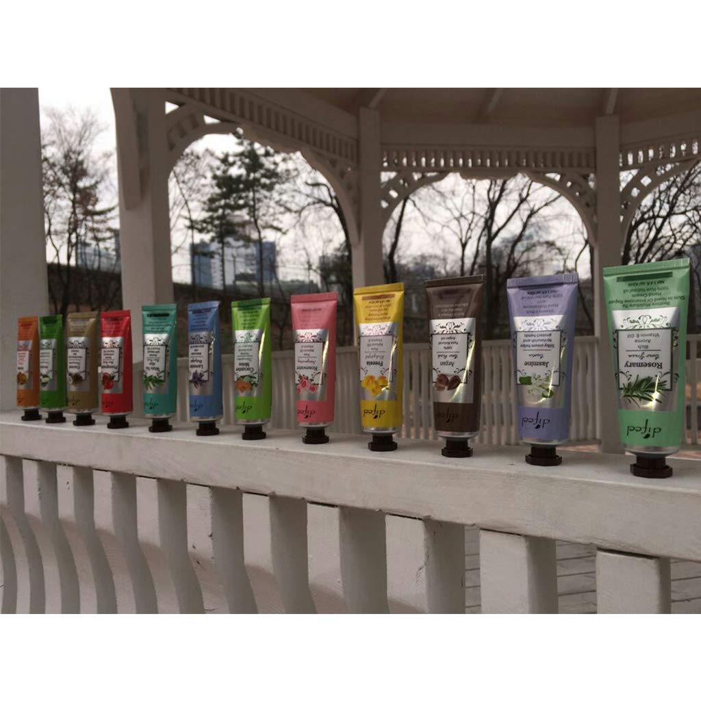 Difeel Family Set 54 Natural Hand Cream 40g x 5 pieces Rosewater New York Pomegranate, Lavender, Freesia, Rosemary,