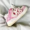 Uniti Guochao Nischen-Mädchen rosa Plateauschuhe für Studentinnen, lässige Sportschuhe mit Plateau