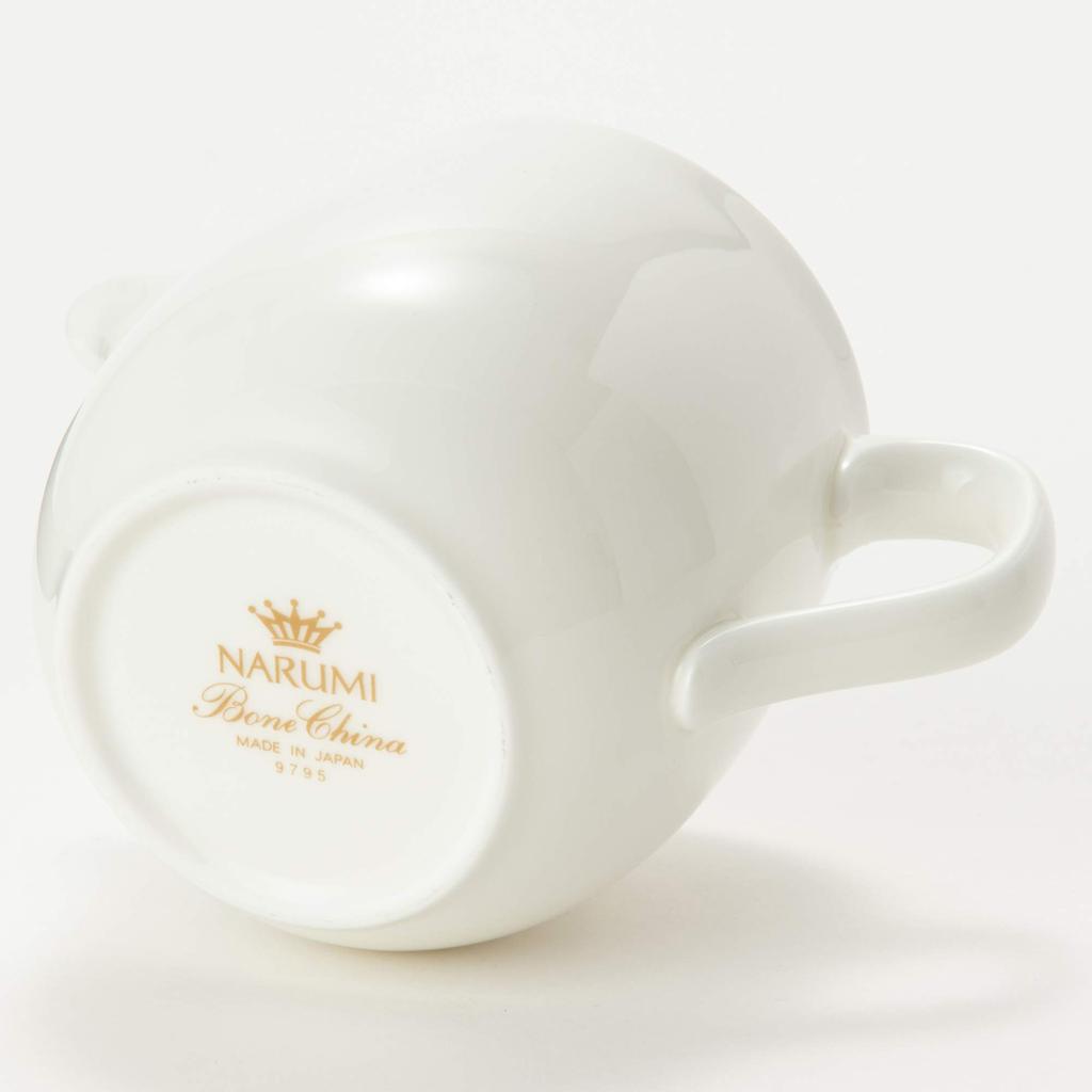 NARUMI Plus Serum Creamer with Lid 170cc Bone China 9795-4373