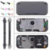 eXtremeRate DIY Clear Case Shell for Switch Gradient Color Nintendo Switch Lite Controller Repair Kit with Custom Case Cover for Switch Lite Clear