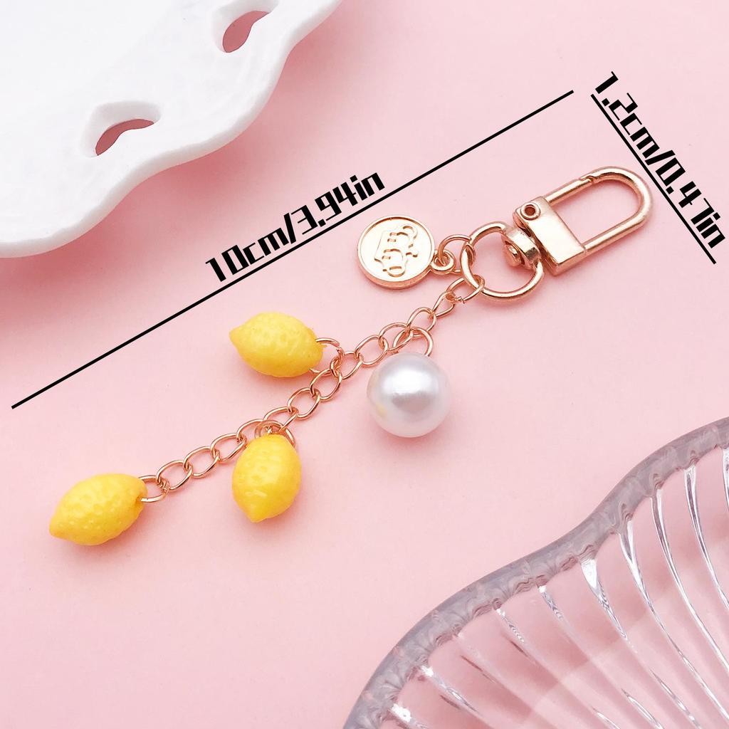Smiley Cherry & Clover Keychain Pendant for Backpack & Earphone Case