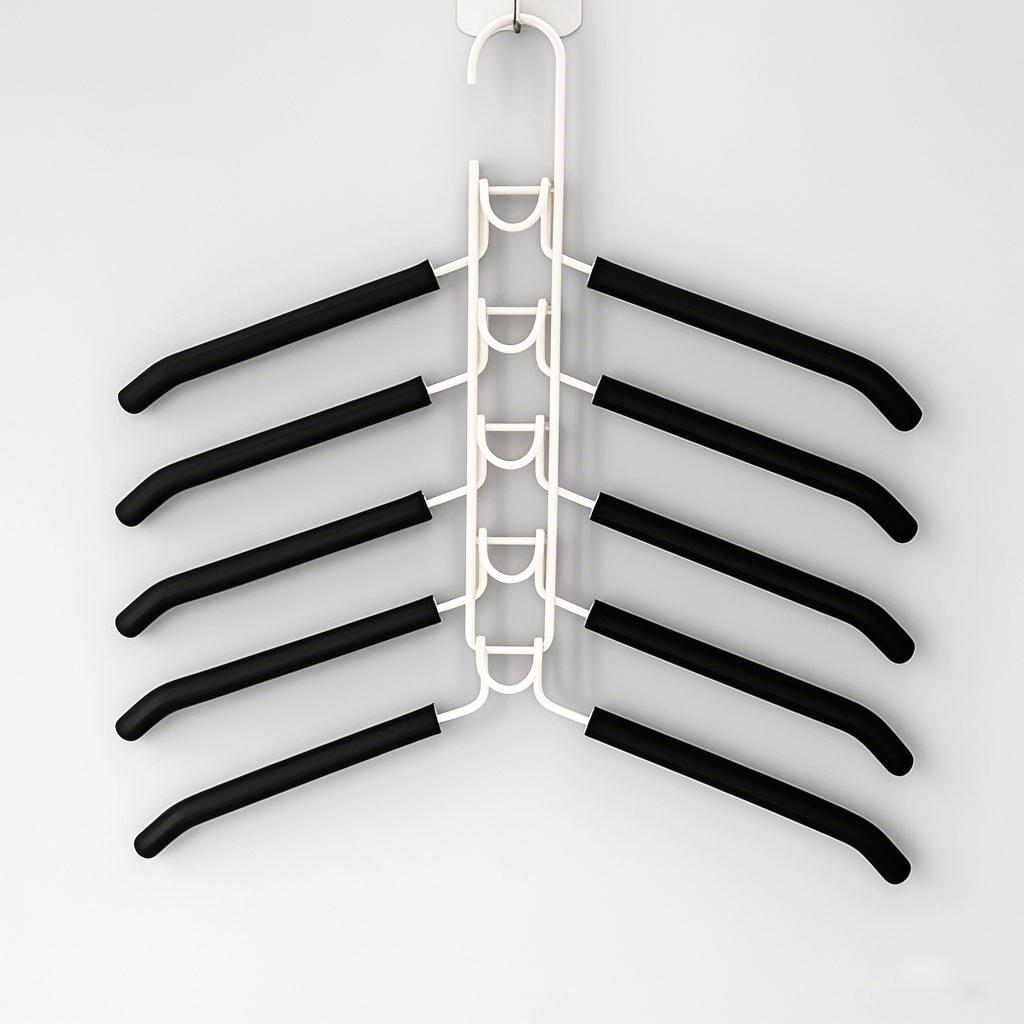 

Space-Saving Multifunctional Non-Slip Clothes Hanger with Detachable Multi-Layer Drying Rack