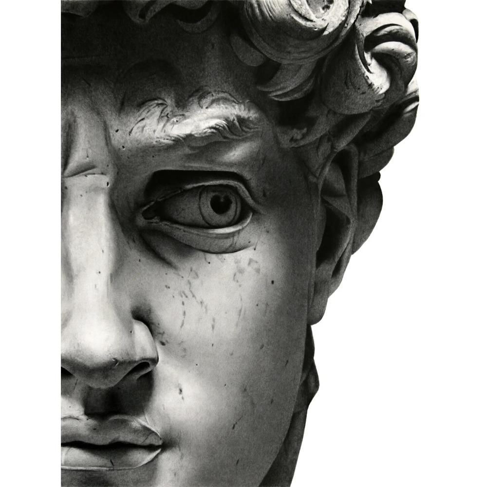 Scultura moderna Pittura su tela Graffiti Stampe artistiche Apollo Marmo David Popolo Poster Immagine di arte della parete per la decorazione della casa della Galleria
