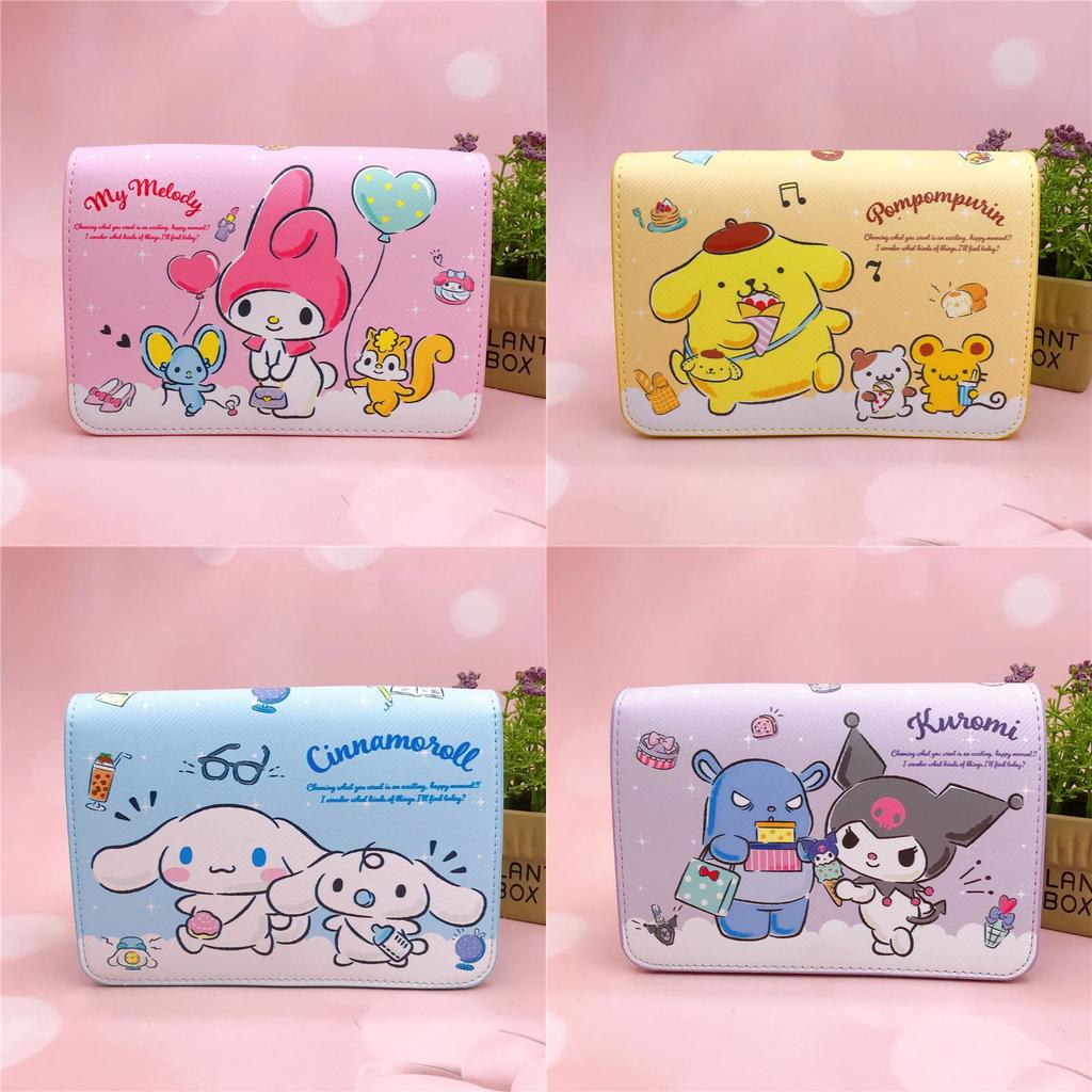Cute Cartoon Magnetic Clasp Crossbody Bag Large Size Hard Surface Printed Design Adjustable Shoulder Strap Phone Pouch Adorable Styling Characters)