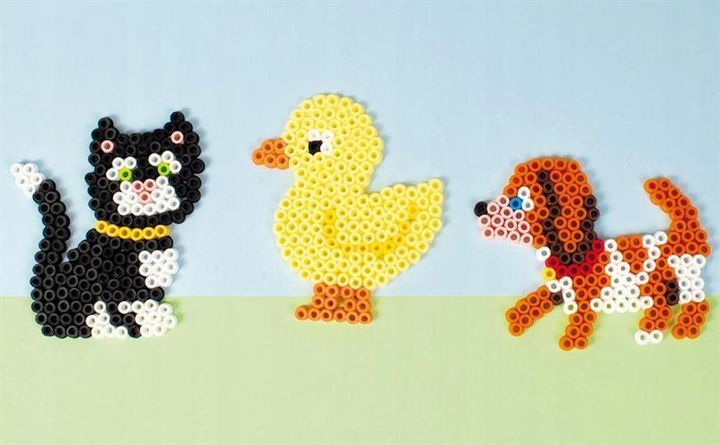 Transparent Template Pad Mix of Figures 8 Pcs Iron-on Beads 5mm