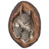 Resin Squirrel Garden Statue Tree Hole Statues Gift Outdoor Courtyard Coffee Shop Ornaments Sculpture Art Decoration