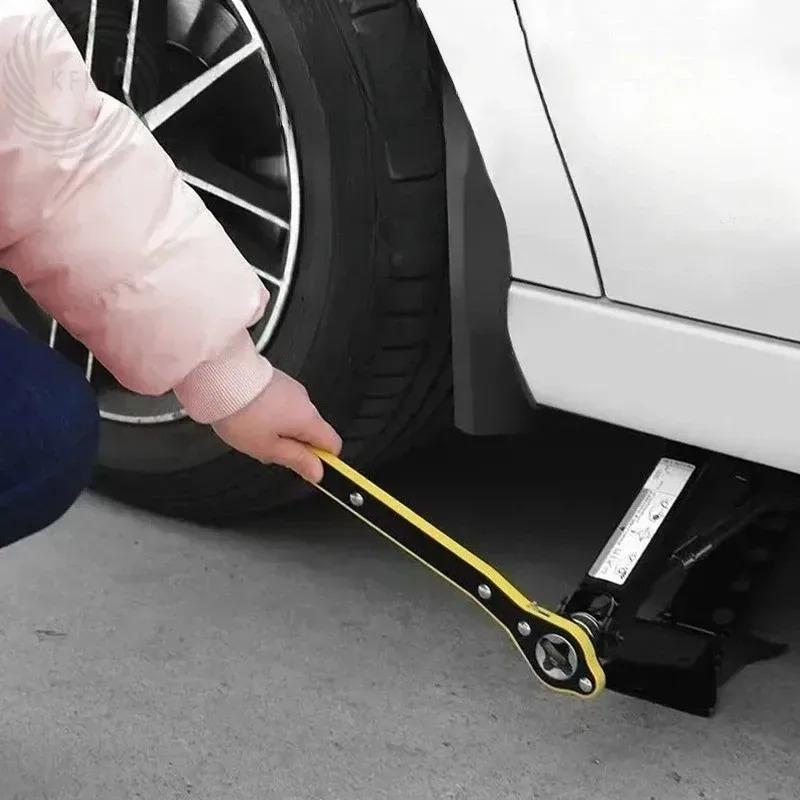 Car Mounted Small Car Universal Crank Handle Accessories with CAR Tools Car Jack Handle Lever Labor-saving Wrench Tool 1PCS
