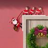 Santa Claus Door Frame Decoration Easy To Install Versatile Paper Door Corner Paper Decorative Uses Christmas Decorative Sign