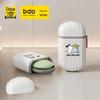 Double Layer Soap Dish with Lid: Portable, Leakproof and Draining Square Holder for Bathroom Travel.