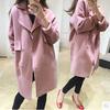 Premium Quality Women's Winter Loose Lapel Thicken Wool Parka Trench Coat Long Jacket Overcoat Top For Stylish Outdoor Wear