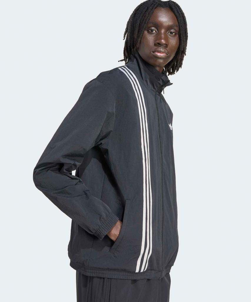 Adidas Firebird Front Stripe Woven Track Top - Black / Jv9882