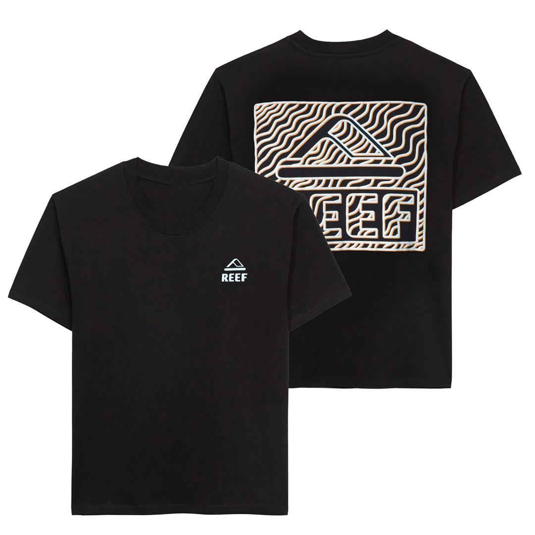 

Brand Reef New Print T-shirts Holiday Casual Summer Tops Men s Women s Short Sleeve Crew Neck Cotton Tee Comfortable Vacation Tops XXXL синій
