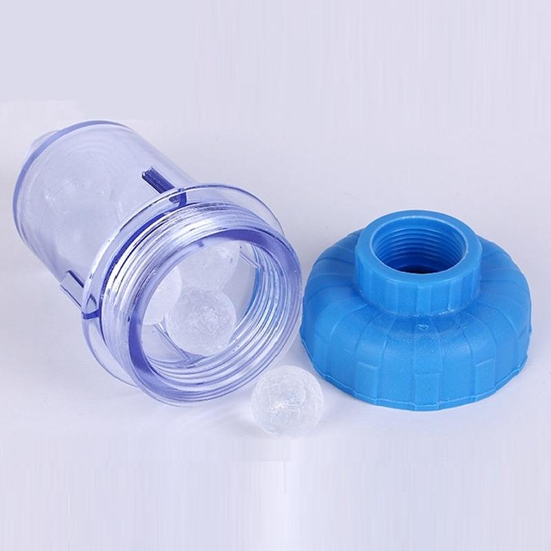 3/4inch Washing Machine Filter Silicon-Phosphorus Crystal Ball Scale Filter Transparent Shell Water Softener