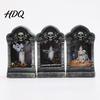 Pumpkin Bag Fillers Tombstone Candle Lantern LED Lighted Spooky Graveyard Table Lamp Halloween Tabletop Decor Small Night Light for Haunted