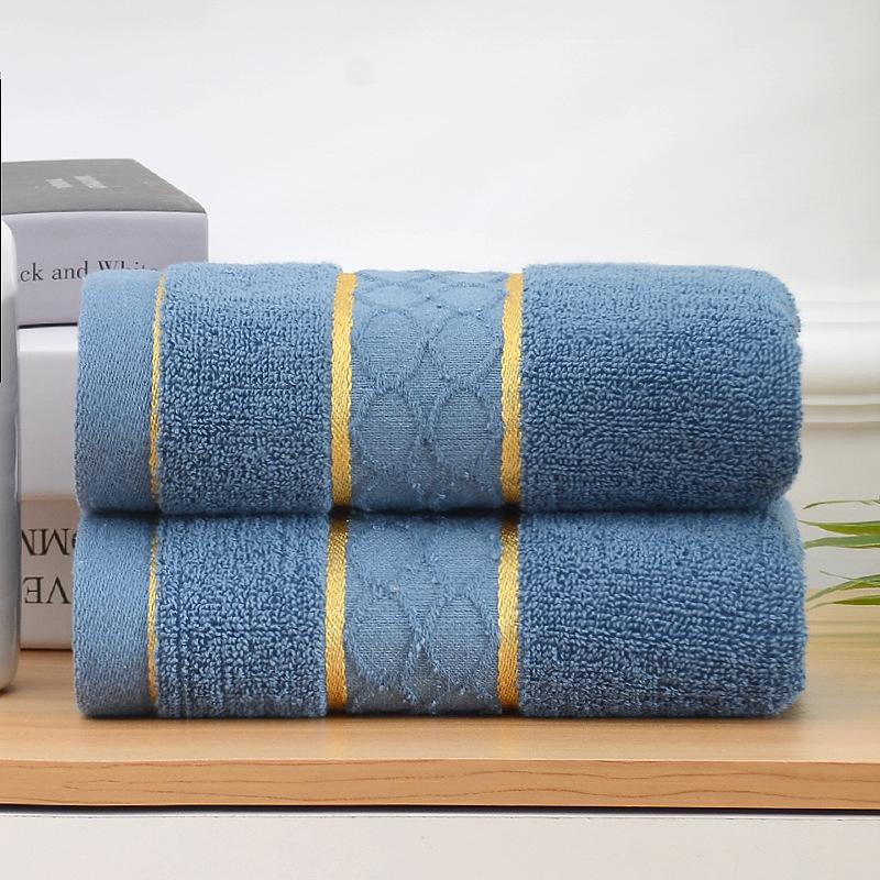 Household Gold Thread Double-grid Washing Towel