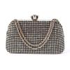 Diamanten Abendtaschen für Damen Silber Gold Luxus Umhängetaschen Hochzeitsparty Bankett Clutch Tasche Einfache Strass Handtaschen