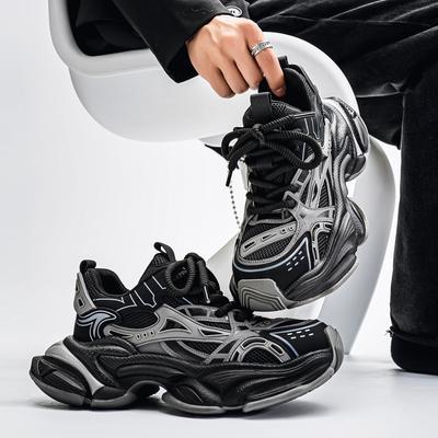 Spring and Autumn Trendy Shoes, Street Hong Kong Style Breathable Dad Shoes, Student Sports and Leisure Running Shoes