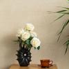 Creative Geometric Water Chestnut Flower Arrangement Simple Ceramic Vase Home Soft Decoration Ornament Crafts