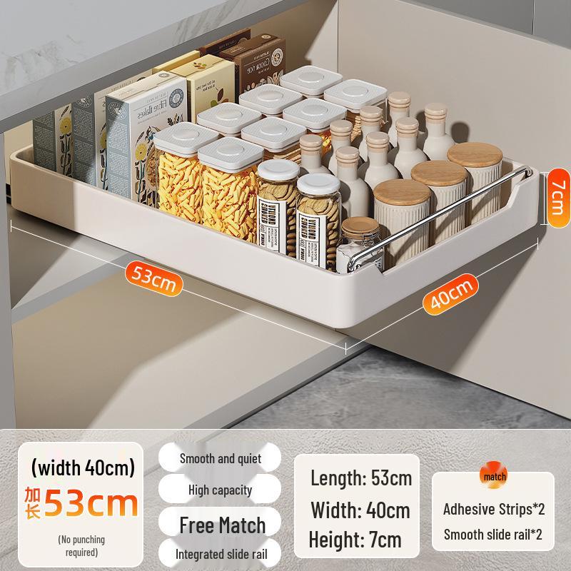 Kitchen Sink Pull-Out Basket Organizer Drawer