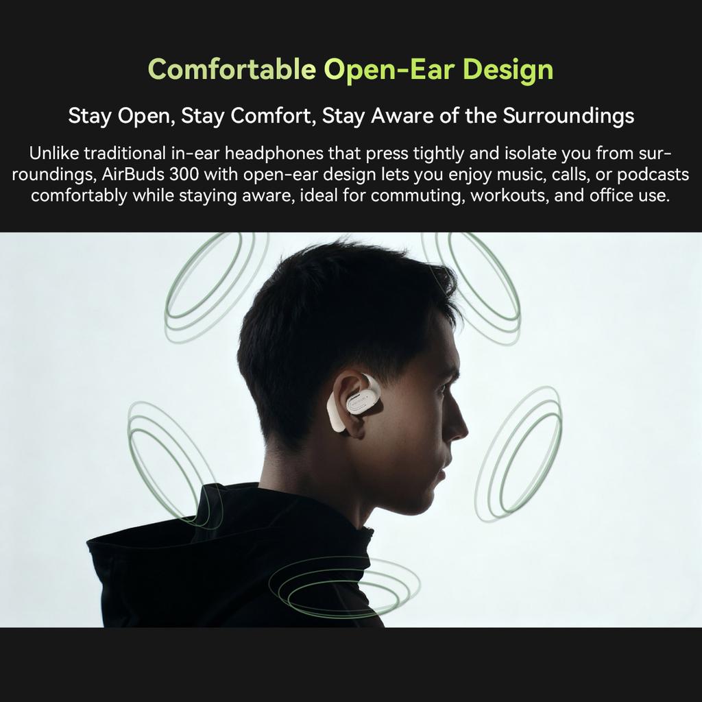 Blackview AirBuds 300 Wireless Bluetooth 6.0 Headphones Open Ear Sports Headphones