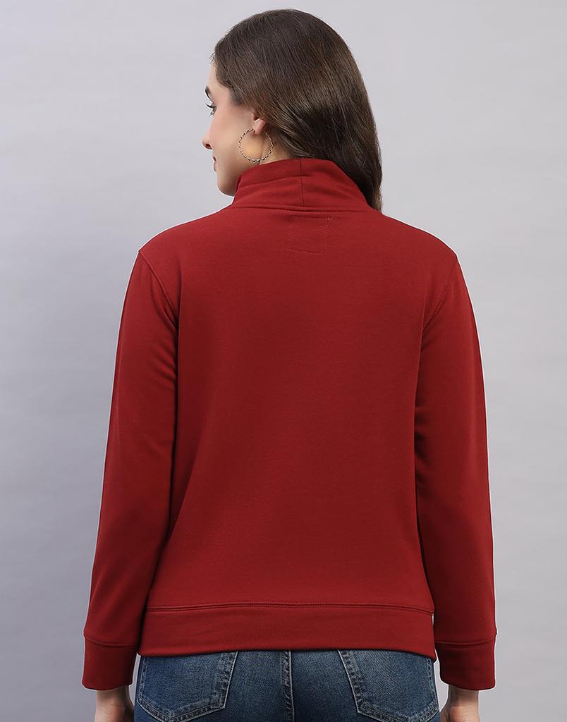 MONTE CARLO Women's High Neck Full Sleeve Sweatshirt