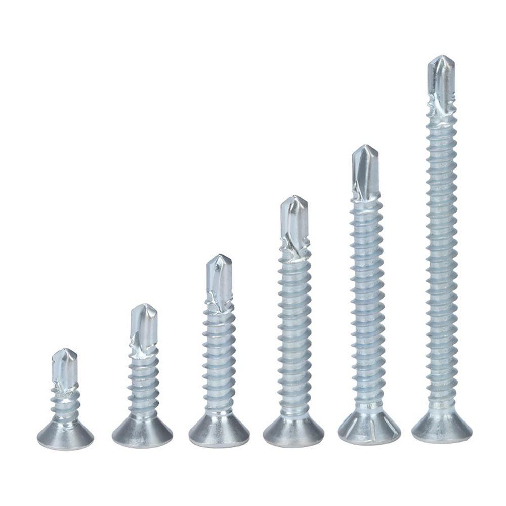 500g M4.2 Self-Drilling Screws Length 13-50mm Countersunk Head Self-Tapping Screws Quick Tapping Dovetail Wire Drilling Screw