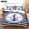 Nautical Ocean Anchor Bedding Sets 2022 Ocean Spirit Duvet Cover Bedding Set King Queen Bed Linen With Pillowcase Bedclothes