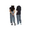 adidas ×CHARR FW22 Pure Color Flip-Cuff Pocket Detail Loose Knit Sports Pants Unisex Bottoms Blue HR3479