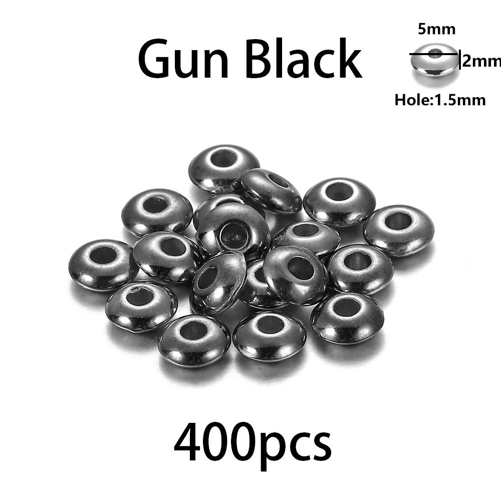 200-400Pcs CCB Multiple Styles Charm Spacer Beads Wheel Bead Flat Round Loose Beads For DIY Jewelry Making Supplies Accessories