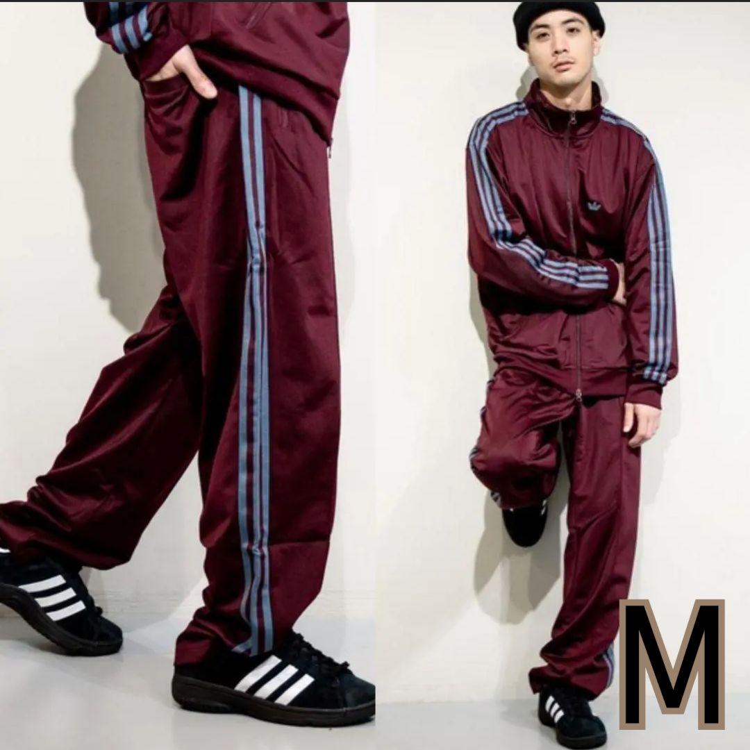 

[USED] Adidas Beckenbauer track pants in maroon and purple, size M, worn by Daiki Tsuneta