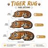 Non-slip Tiger Shape Rug Absorbent Irregular Bath Rug Tiger Floor Mat  Home Entrance Decor