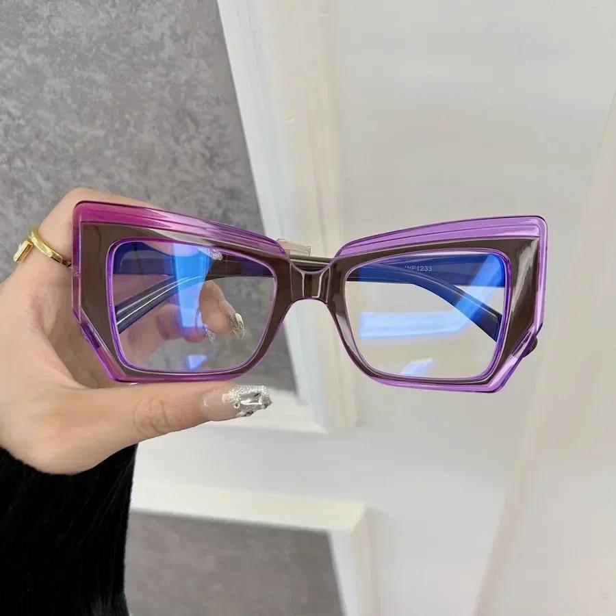 Computer Use Premium Quality For Female Retro Square Light Eyeglass Frame Female Male Transparent Unisex Eyewear Male Oculos
