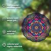 1pc 3D Mandala Wind Spinner, Metal Garden Hanging Ornament, Outdoor Pendant Wind Chime, No Power Needed