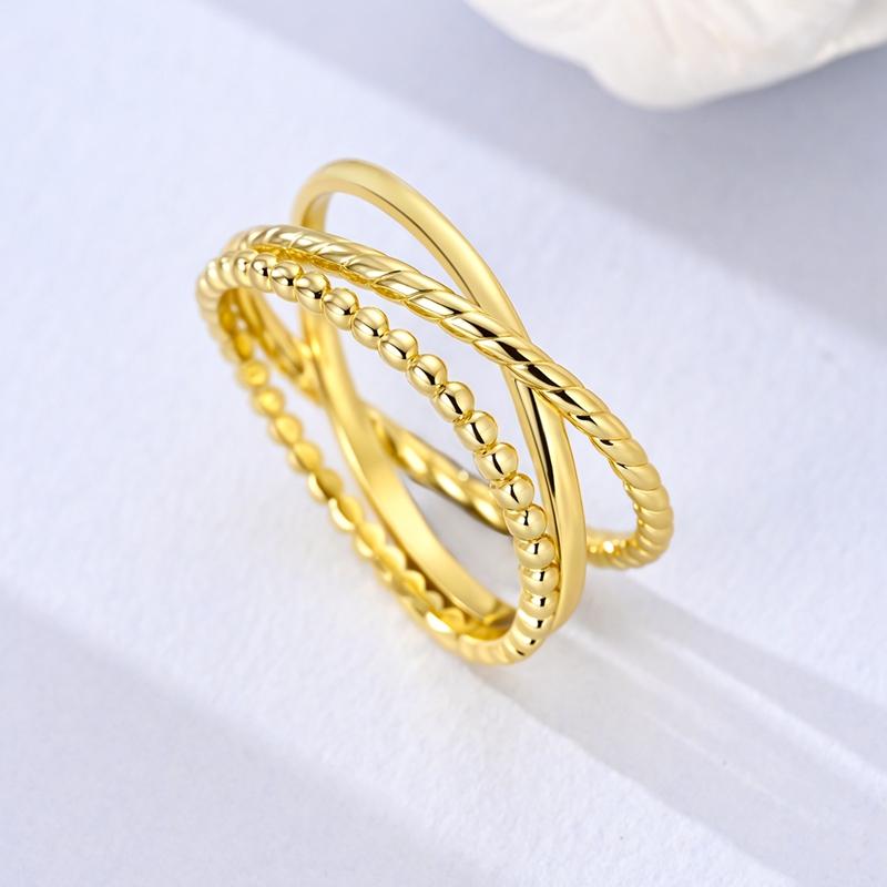 Original CopperGolden Openwork Vines Ring For Women Girls Jewelry Birthday Anniversary Gifts