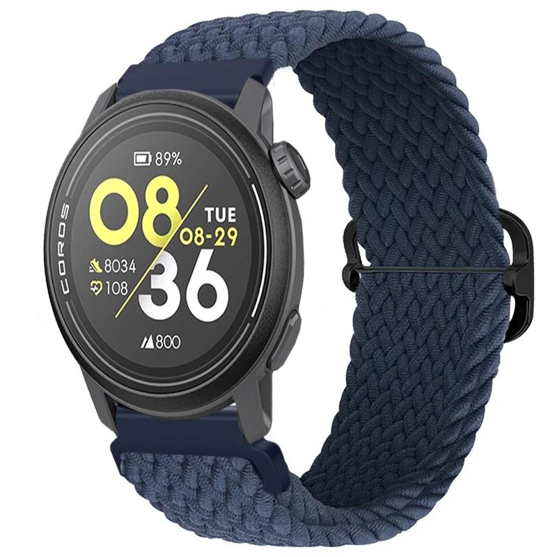 

Нейлоновий плетений ремінець 20/22 мм для COROS APEX 4/PACE Pro/4 3 2 Регульований браслет для CMF Watch 3/2/1 Pro Suunto Race 2/S/Run for Suunto Race 2-S
