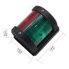 12V/24V LED Marine Navigation Signal Lights Wear Resist Sailing Lamp Stern Bow Marine Port Side Lights for Sailboat Yacht Boats
