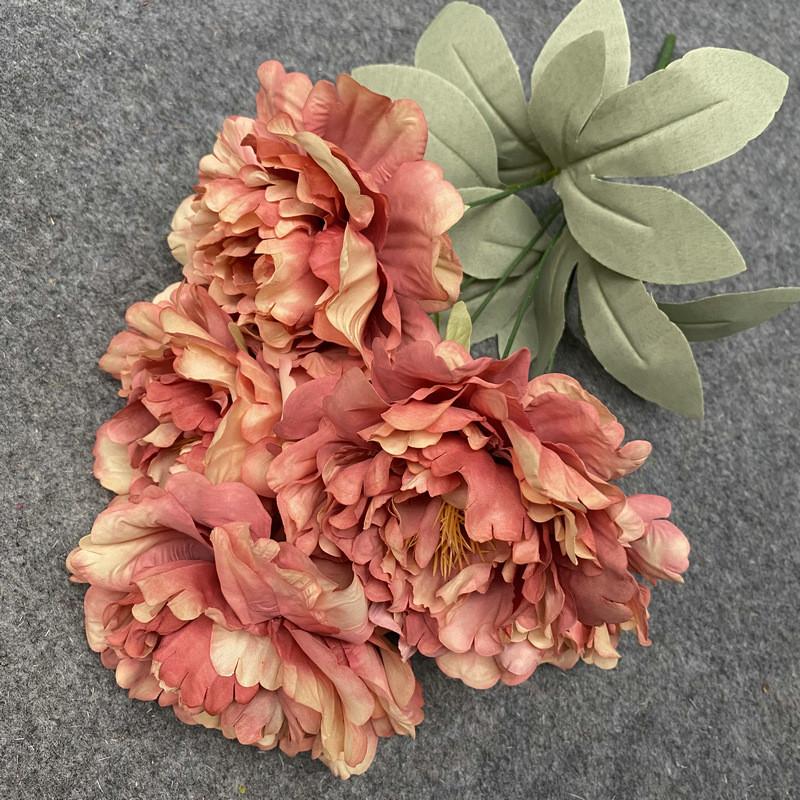 Peony Artificial Fake Flowers Wedding Arch Decorative Silk Flowers Realistic