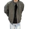 Cleanfit Men's Autumn Stand-Up Collar Windbreaker: Hard-Wearing American Trendy Short Work Jacket