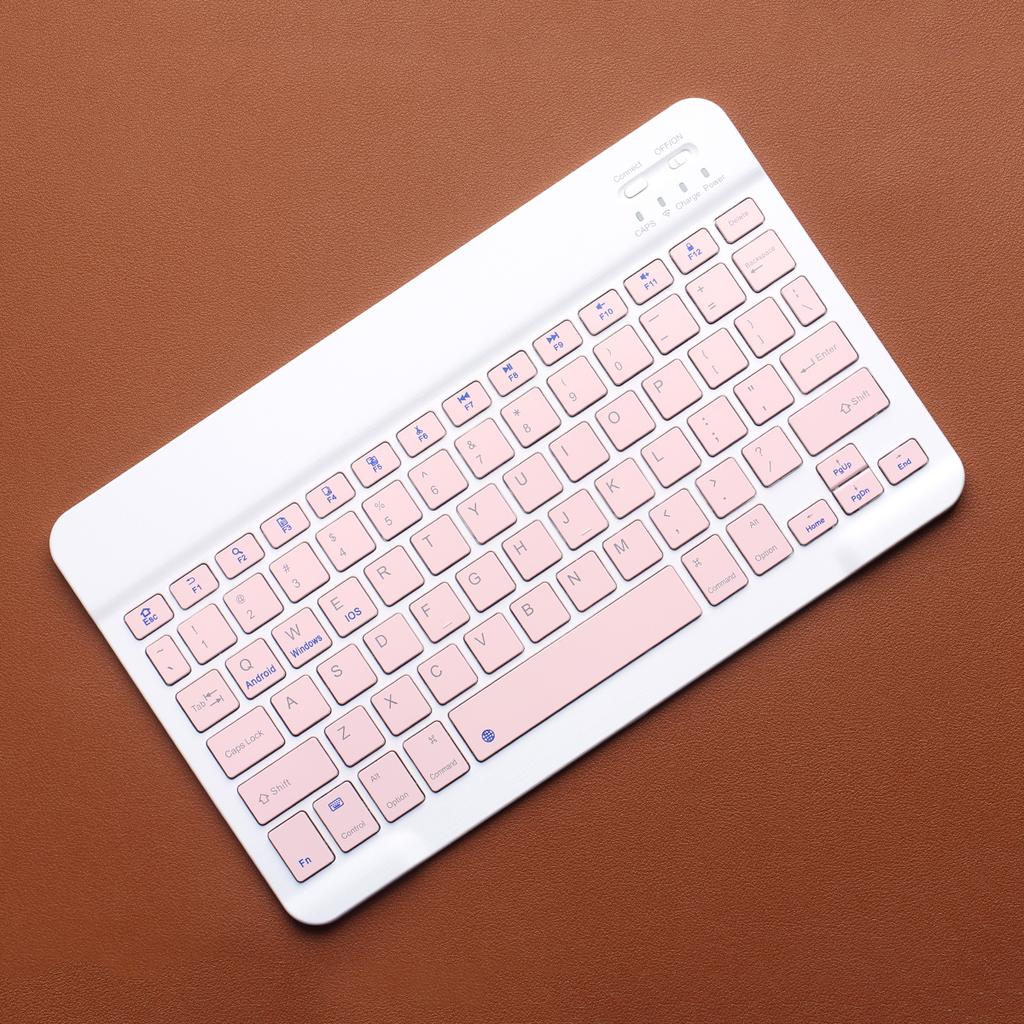 Bluetooth-Compatible Wireless Keyboard Portable Mini Rechargeable Keyboard 78-Key for Apple iPad Tablet iOS Android Windows