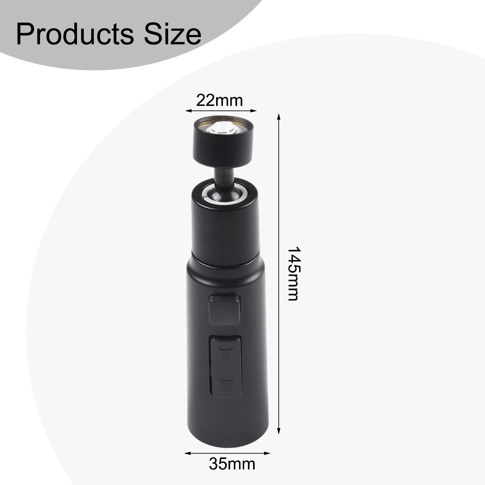 Efficient Rotating Faucet Tap Extender Aerator Adjustable Water Pressure Rotatable Nozzle Professional and Practical Design nero