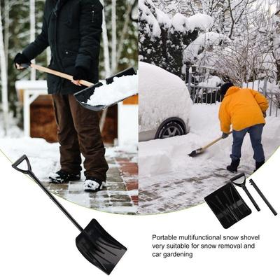 Removable Outdoor Snow Shovel Aluminum Alloy Ice Shovel Winter Snow Remover Tool Camping Garden Shovel Survival Tools