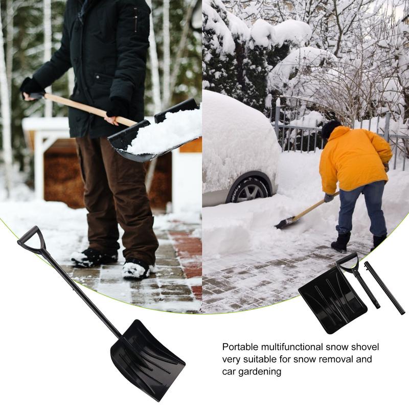 Removable Outdoor Snow Shovel Aluminum Alloy Ice Shovel Winter Snow Remover Tool Camping Garden Shovel Survival Tools
