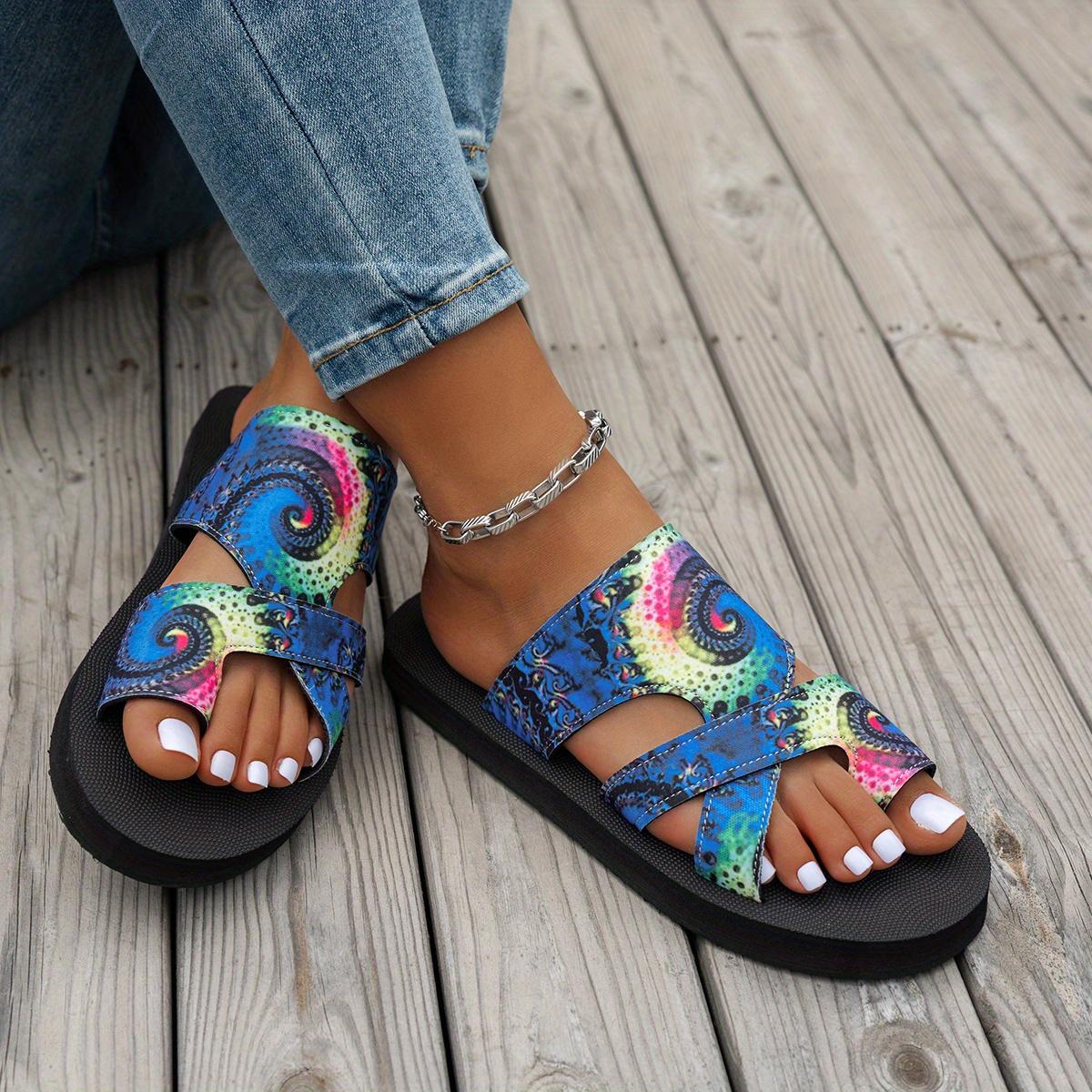 

Женские богемные тапочки-слипоны с греческим ключом и пейсли 43 синий