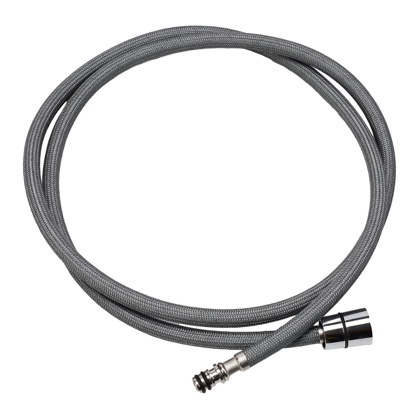 Replacement Pull-Down Hose for Kitchen Sinks with PE Liner and Brass End Fittings Designed for Standard Faucet Compatibility