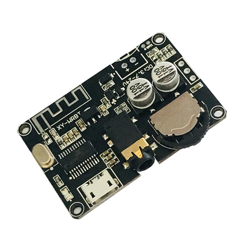 XY-WRBT Bluetooth 5.0 Audio Receiver Board MP3 Lossless Decoder DC 3.7-24V Stereo Music Module 3.5mm AUX Output with Power Reverse Protection