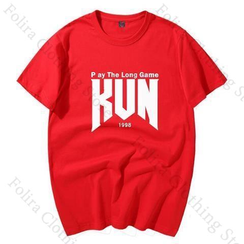 Kun Letter Print Tshirts for Fans Cotton Tshirts for Women Unisex Summer Tops Short Sleeve Tee Casual Top Women Pullovers