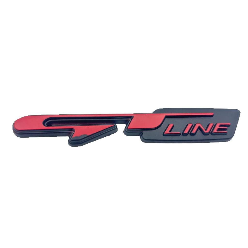 Moderní Kia GT LINE KX5 K3 K4 K5 GTline Kovová nálepka na karoserii auta