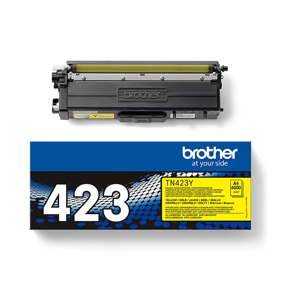 Brother Tn-423Y Toner Cartridge 1 Pc. Original Yellow