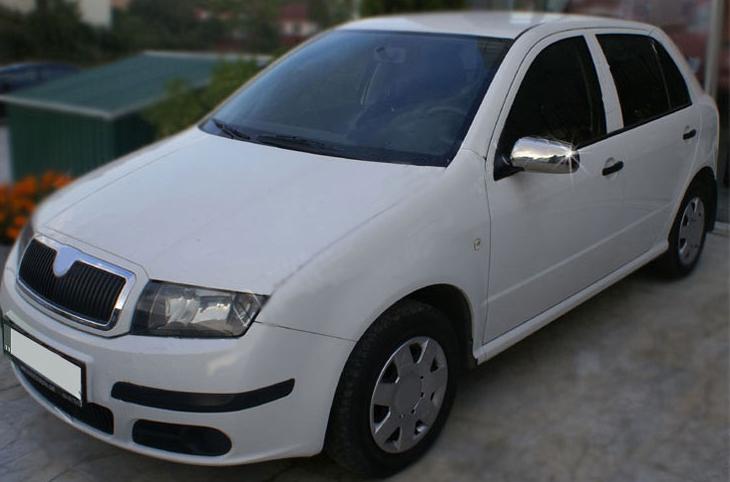 

Накладки на дзеркала 2006-2008 (2 шт, нерж.) для Skoda Fabia