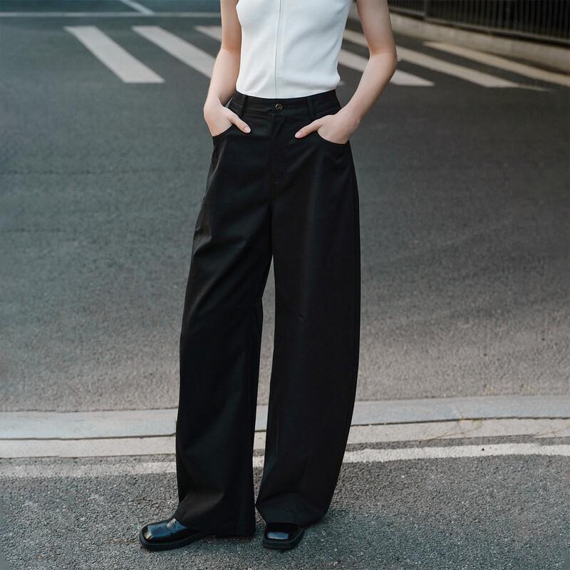 GIOVANNI VALENTINO Women's Wide-Leg Casual Trousers